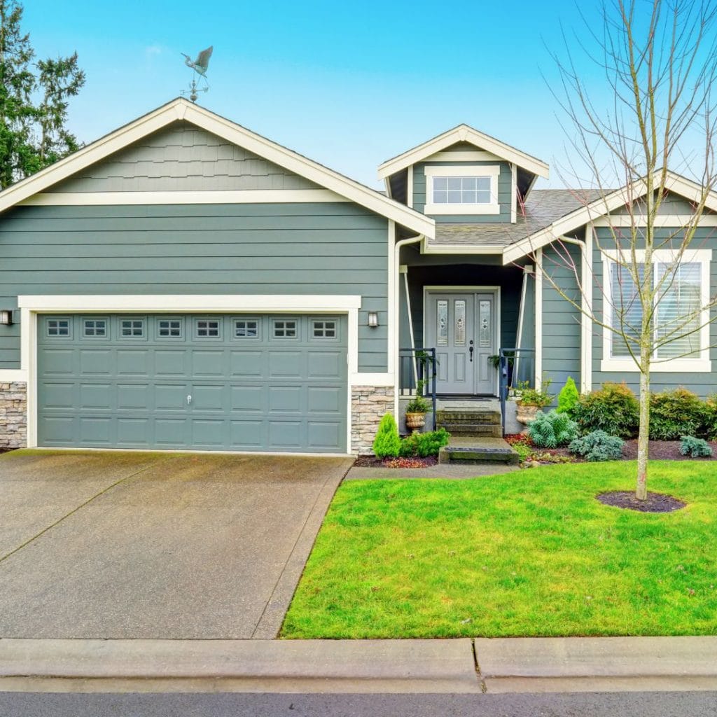 Concrete driveway