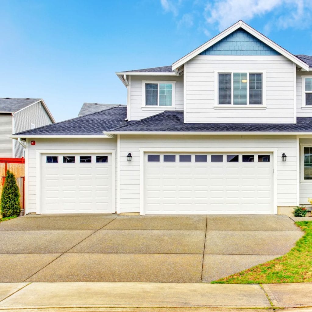 Concrete driveway